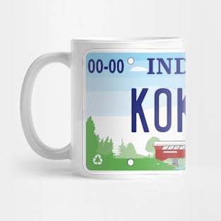 Kokomo Indiana License Plate Mug